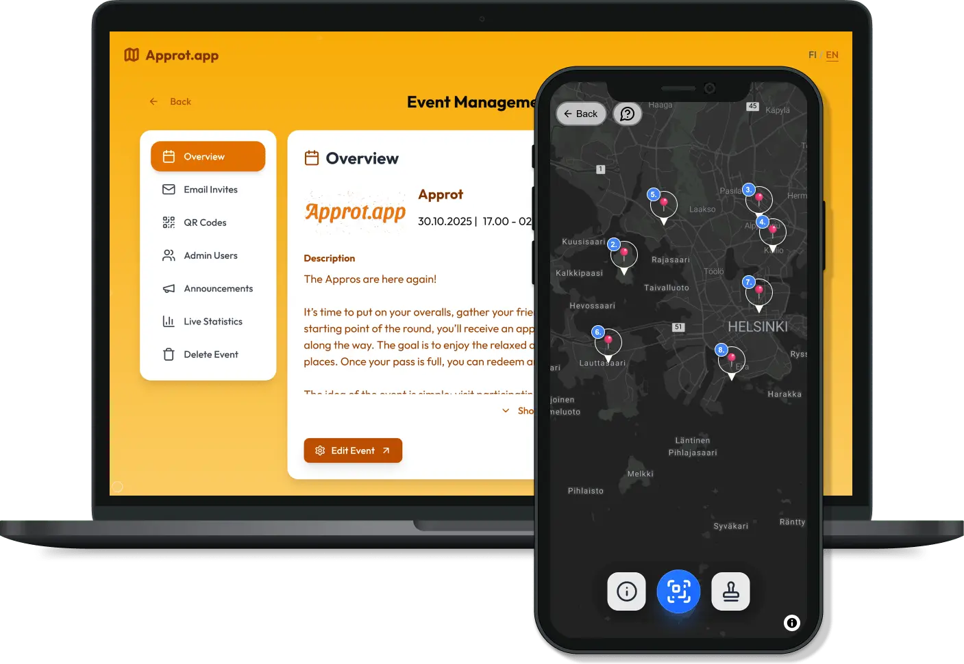 Approt App - Desktop view